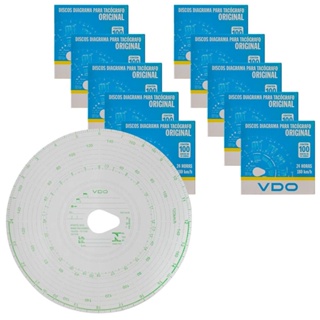 Kit 10 Caixas Disco Diagrama Tacógrafo Diário 180km 24h Vdo