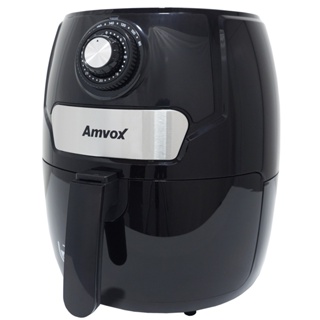 Fritadeira AirFryer Sem Óleo Panela Elétrica 1400W Timer Preta 4,5 Litros Amvox Arf 1245