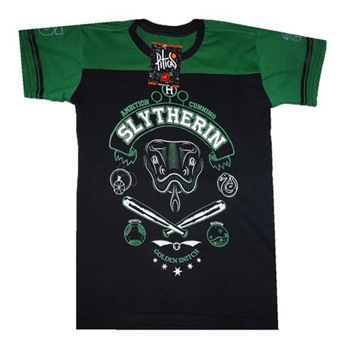 Camiseta Piticas - Infantil Adulto Harry Potter Sonserina