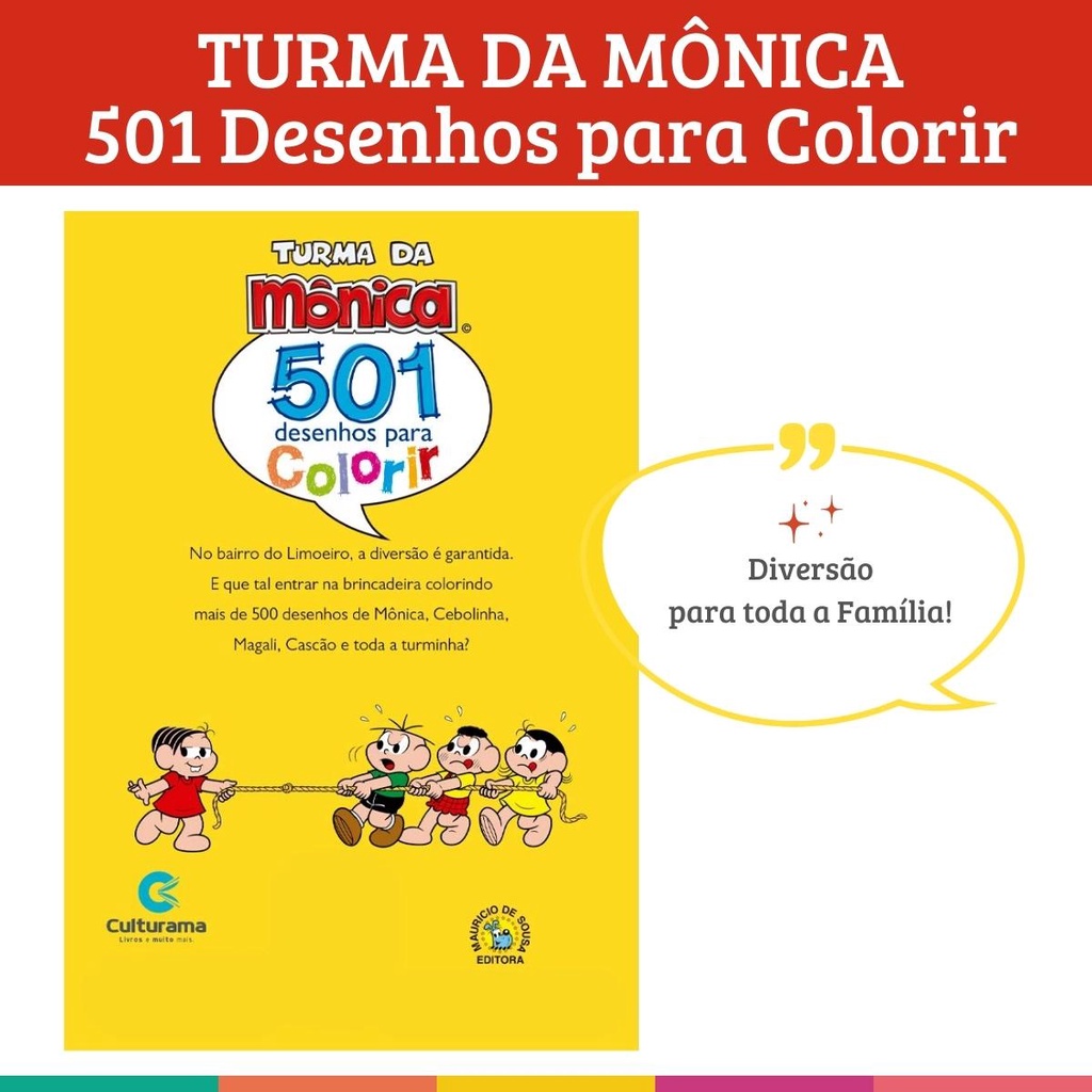 501 desenhos Para Colorir Turma da Monica - Ambientar Home Center