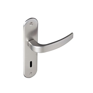 Fechadura interna de aço zamac Vic 929-80 com espelho cromada acetinada Pado Fechadura Zm Vic Espelho 929-40 Interna Cr Pado