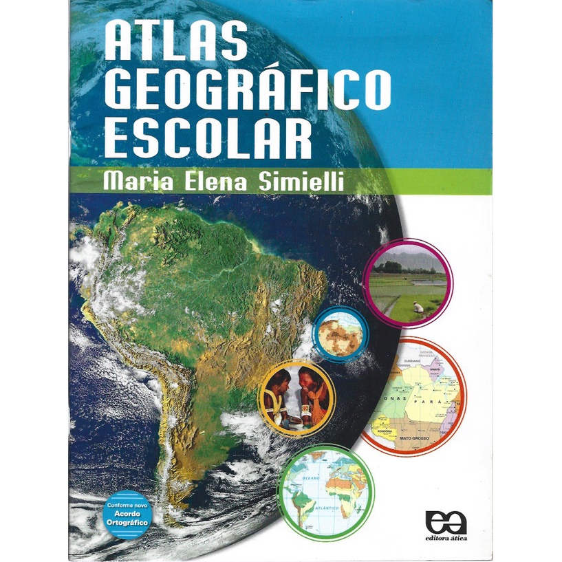 Atlas Geográfico Escolar De Maria Elena Simielli | Shopee Brasil