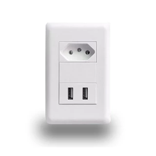 Tomada Parede Entradas Usb Carregador Universal Dispositivo