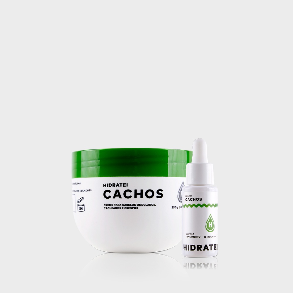 Kit Hidratei Chachos: Máscara Cachos Creme de tratamento + Booster ...