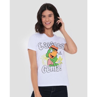 Camiseta Feminina Zé Carioca Disney Branca