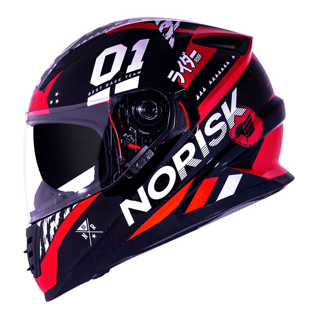 Capacete Norisk Soul Tokyo Vermelho