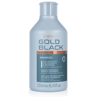 Shampoo Nutrição Cacheados Crespos Gold Black Amend 250ML