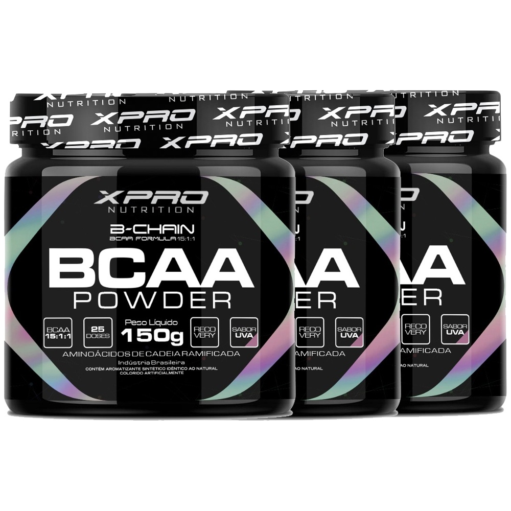 Kit 3x BCAA Powder 150g – XPRO Nutrition