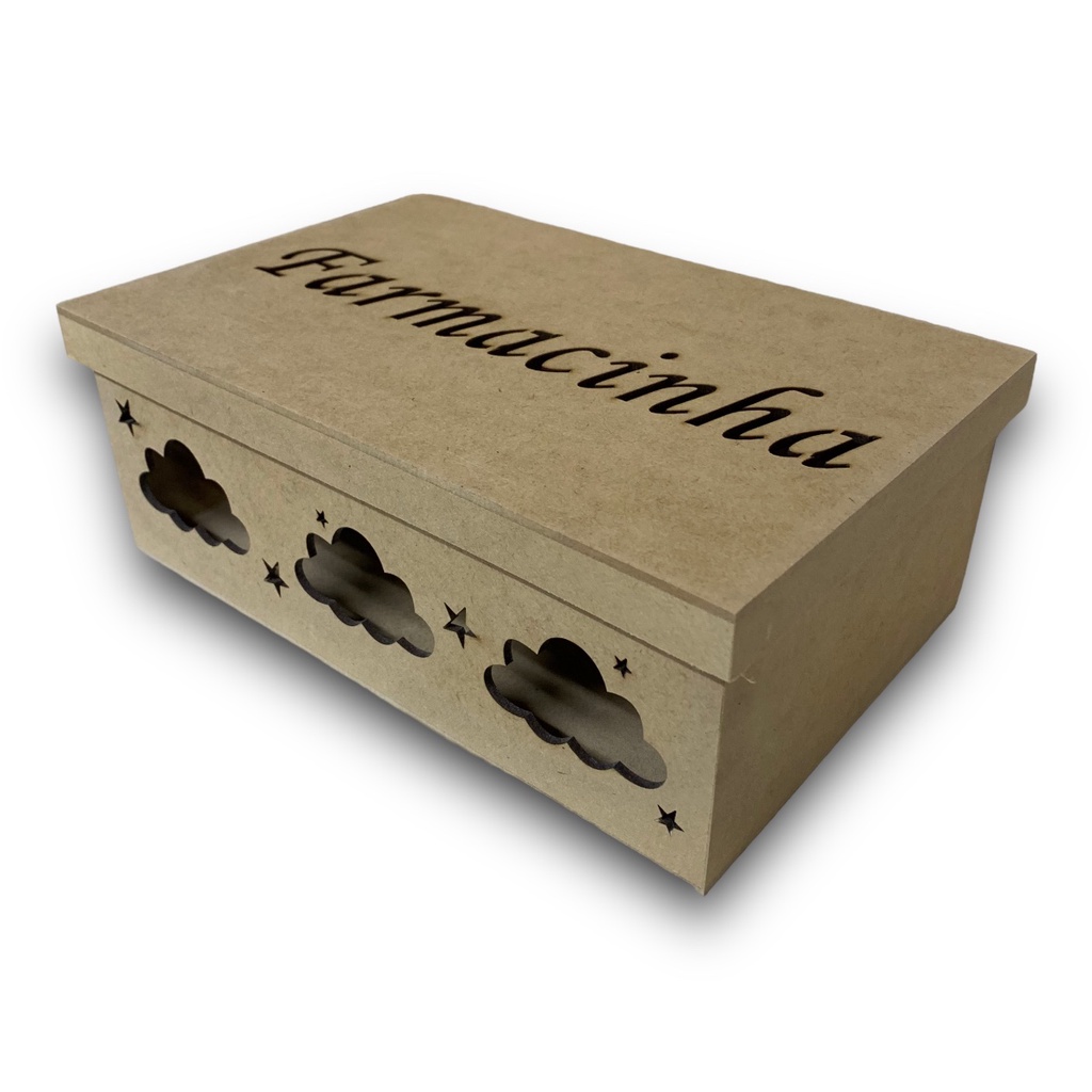 Caixa Farmacinha De Mdf Cru Remédios