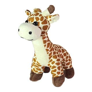 Girafa De Pelúcia Safari Em Pé Brinquedo Decoração Festa Safari 25Cms