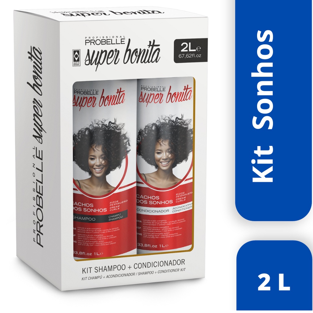 Pack Shamp. + Cond. -2 Litros - Super Bonita - Probelle | Shopee