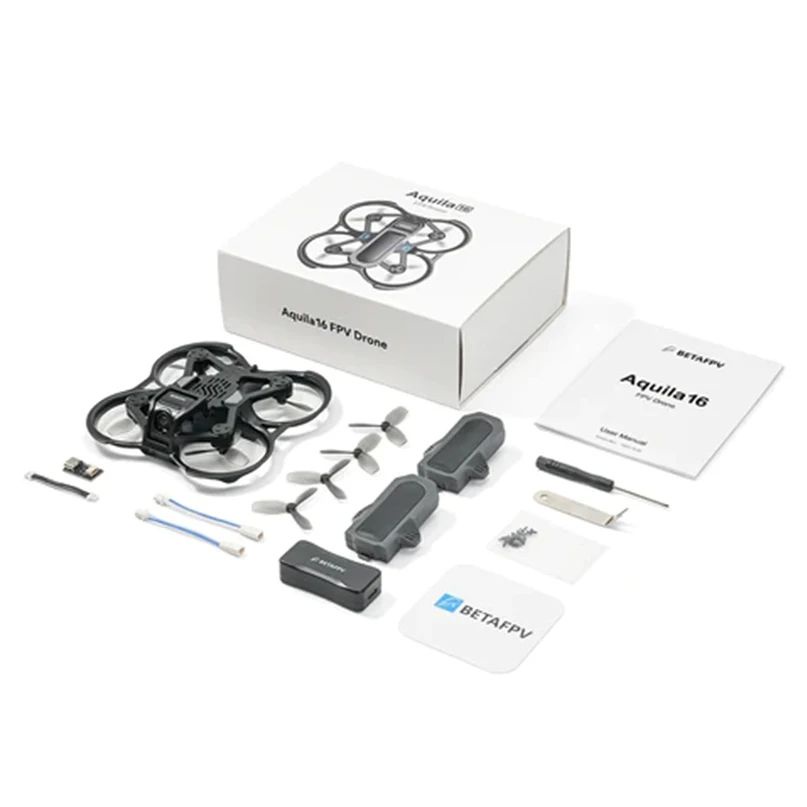 BETAFPV Aquila16 Quadcopter Sem Escovas 1102 18000KV Motores VR03 Óculos De Proteção Literadio 2 SE ELRS V3.0 2.4G FPV