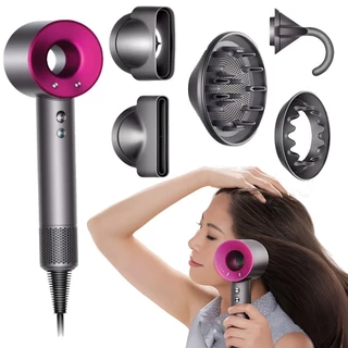 Secador de Cabelo Profissional Supersônico Secagem Rápida 110V 5 Encaixe Magnético