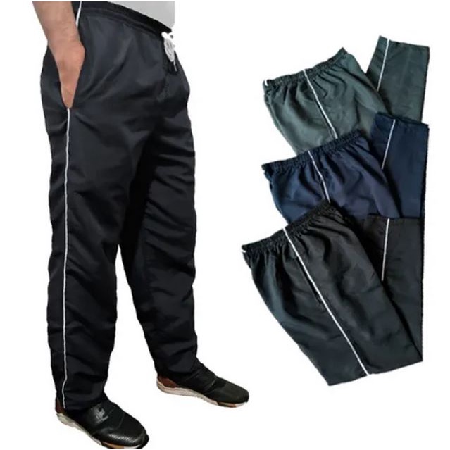 Calça Masculina Fitness Em Tactel 03 Bolsos