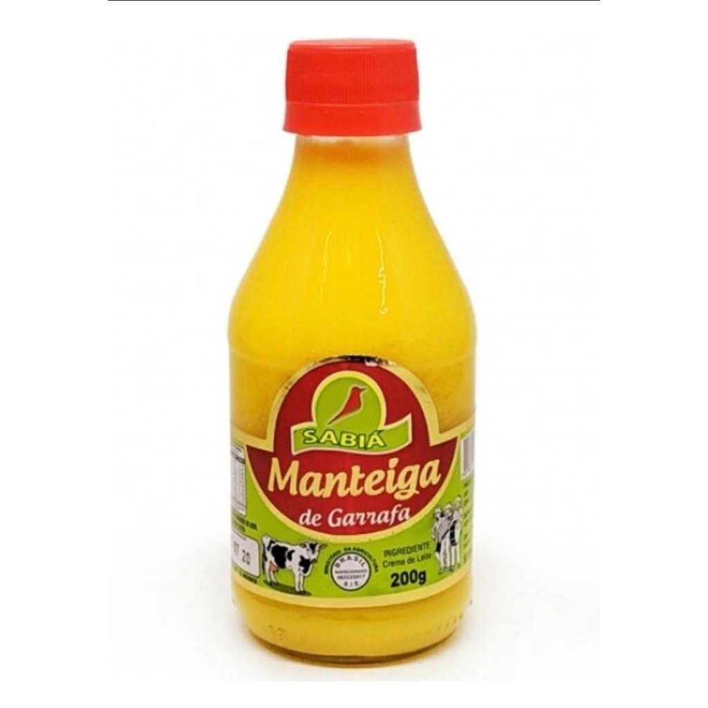 Manteiga de Garrafa 200 gramas - Sabia | Shopee Brasil