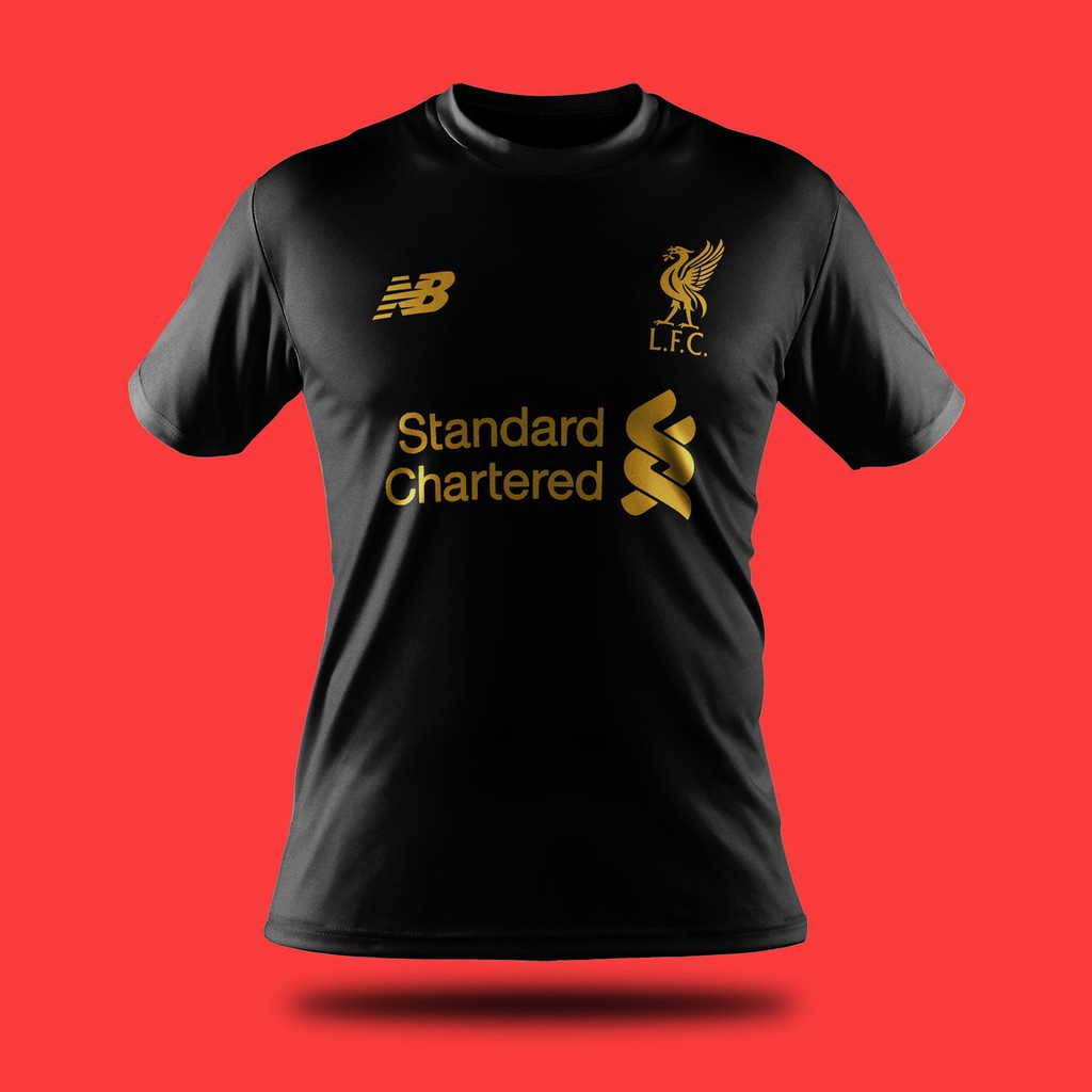 [Edição FAN] Liverpool BLACK/GOLD Jersey