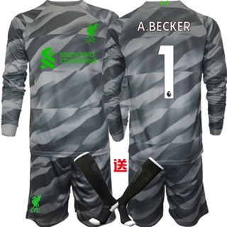 Uniforme goleiro N ° 1 Camisa Alisson Brasil Camisa goleiro da Seleção  A.becker azul terno de manga comprida