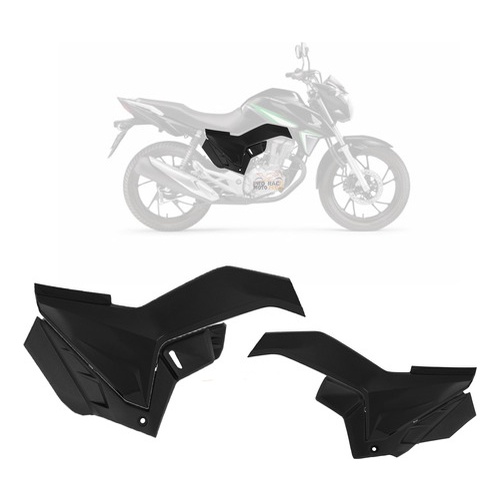Conjunto Kit Completo Par Tampa Lateral Para Moto Titan 160 2016 2017 ...