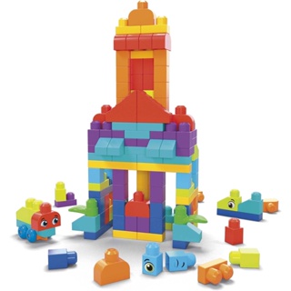 Blocos Montar Mega Bloks Peek-a-Boo Tobogan Pinguim 14Peças 