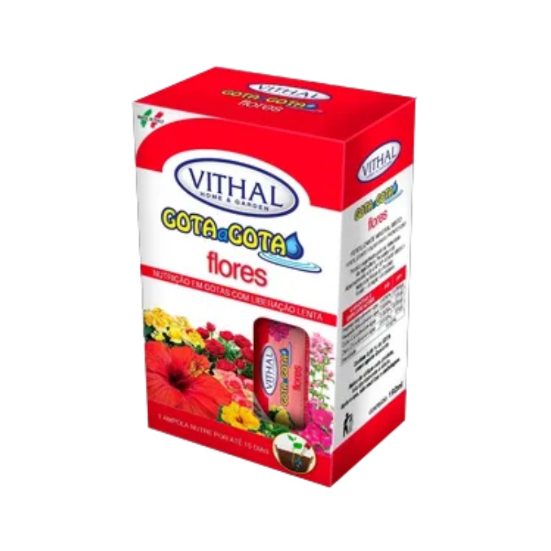 Fertilizante Líquido Gota A Gota Para Flores Vithal 192ml