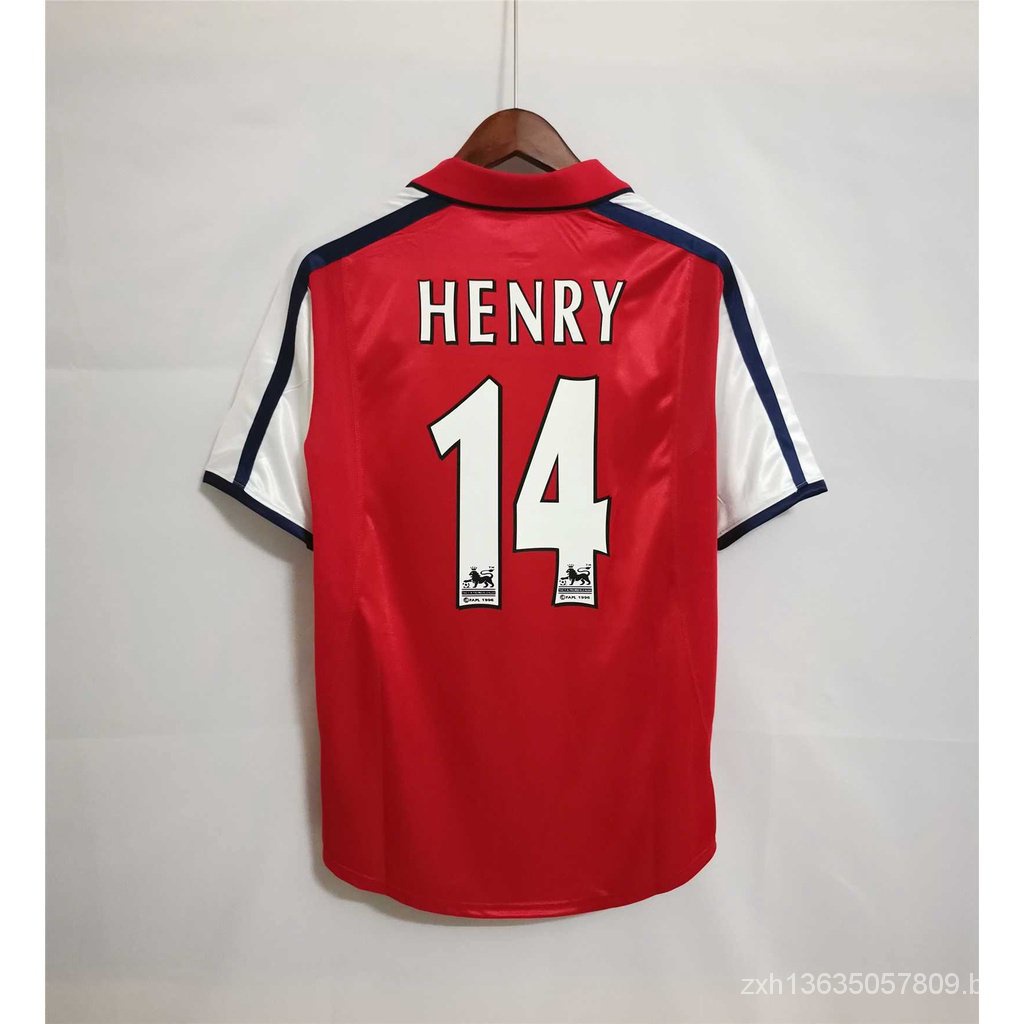 Alta Qualidade Camisa De Futebol Retro 00-01 Arsenal S-2XL HENRY VBTO