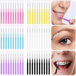 Kit 10/60 un Escova de Dente Interdental Dental Picks Escovinha para limpeza em Oferta na Shopee