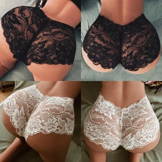 Calcinha De Renda Sexy Feminina Beleza Plus Size Roupa Íntima Sem Costura