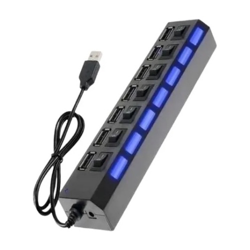 Hub Usb Gamer Com 7 Entradas Usb 2.0 De Alta Velocidade Com | Shopee Brasil