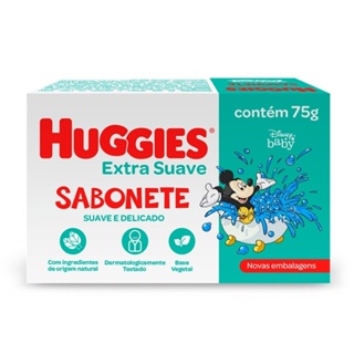 Sabonete Huggies Suave 75g Embalagem com 12 Unidades