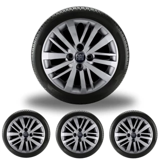 Jogo 4 Calotas Fiat Argo Cronos 2023 ARO 14