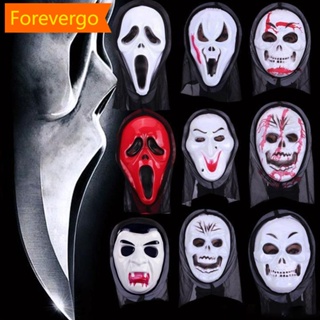 Scream Mask Movie Horror Scream Face Ghost House Mask Cosplay Scary Killer  Evil Demon EVA Half Face Masks Halloween Costume Prop - AliExpress