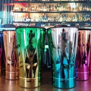 Copo Térmico de Aço Inox 473ml 3D Design Diamond C/ Tampa e abridor Aceita estampagem de logomarca
