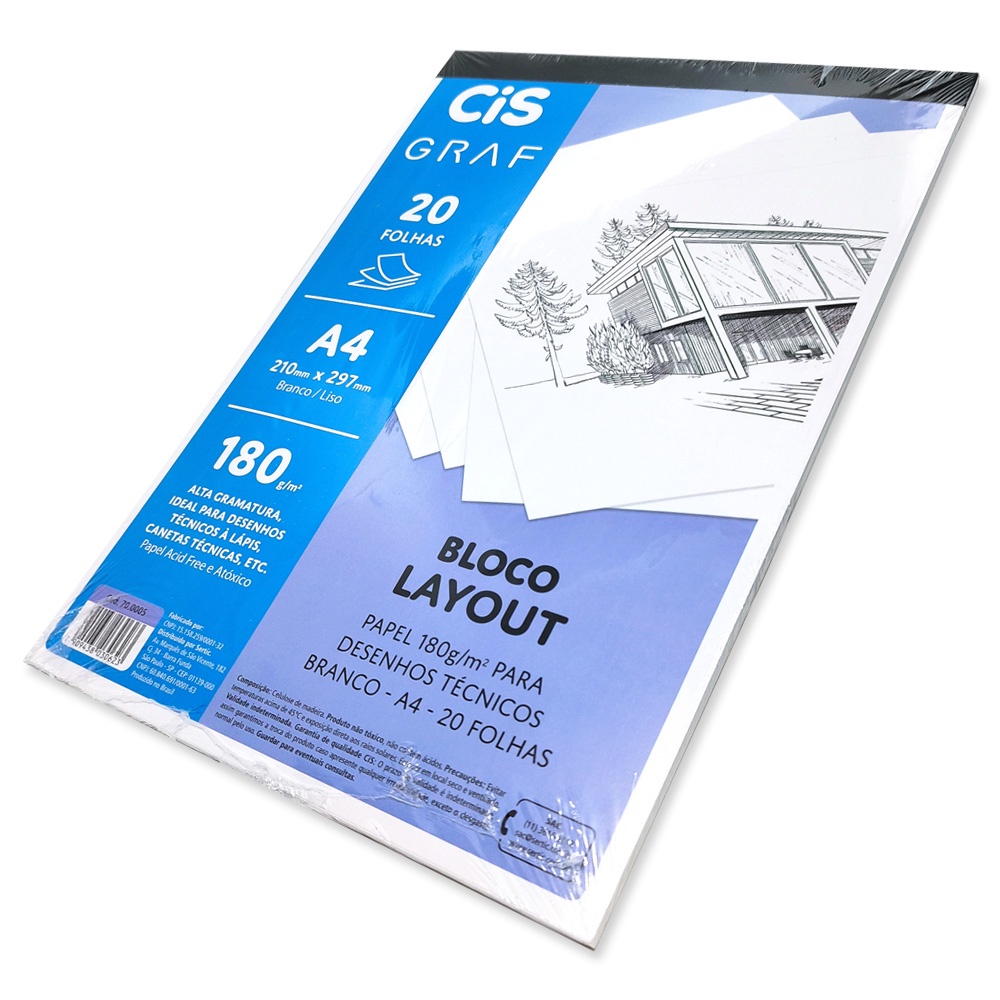 Bloco Layout Para Desenho Lettering CiS Graf A4 180g - 20 Fl | Shopee ...