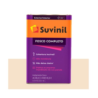 Tinta Suvinil Acrílica Fosca completa 18 litros Pérolaros pérola
