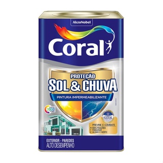 Tinta Coral Sol e Chuva Premium Proteção Branco 18 Litros