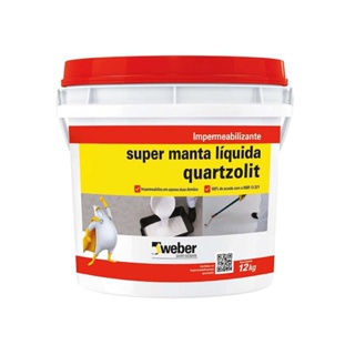 Super manta líquida 12kg branca Quartzolit
