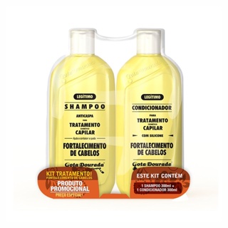 Kit Shampoo + Condicionador Gota Dourada Fortalecimento 300ml