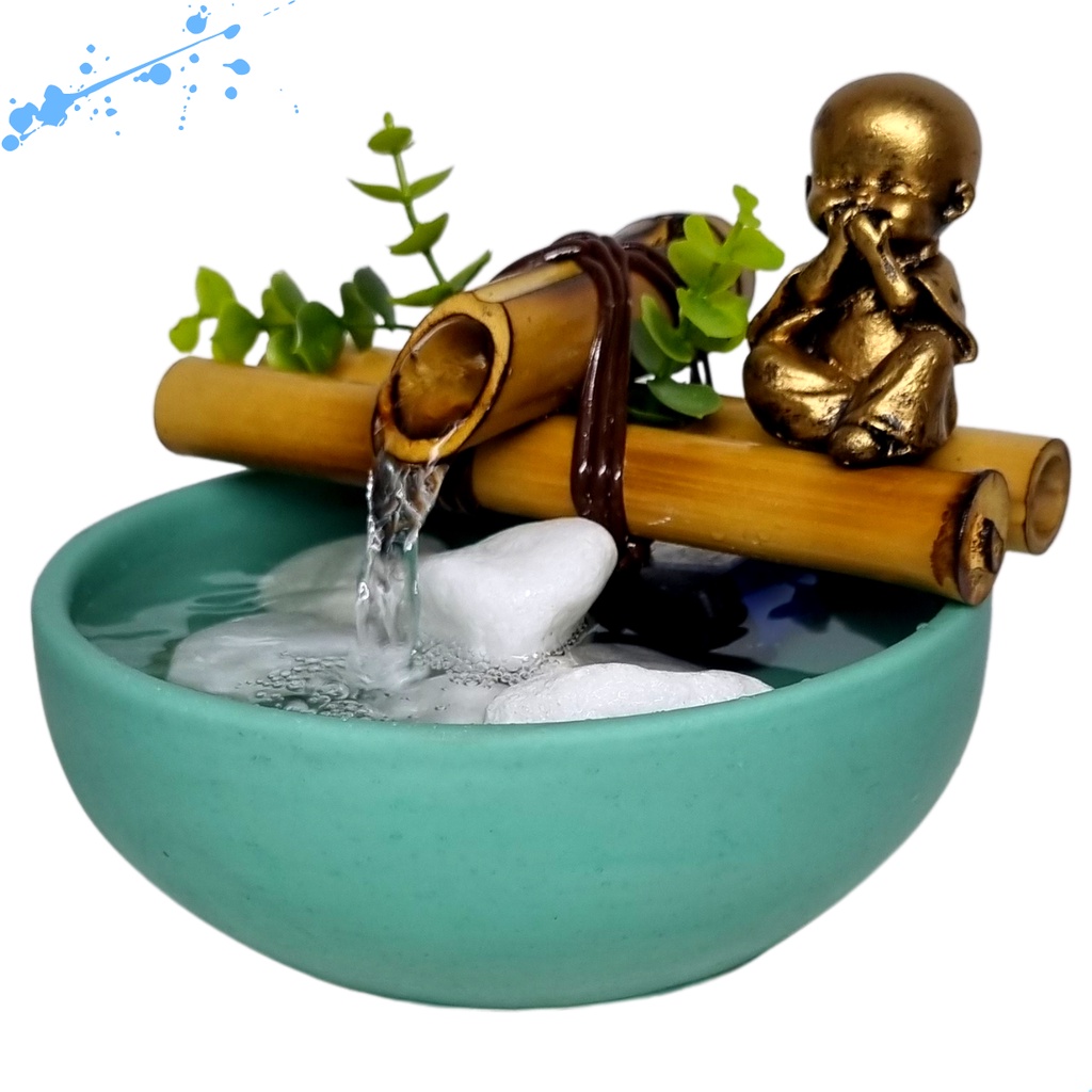 Fonte Cascata Dágua Bacia de Mesa Feng Shui Garden