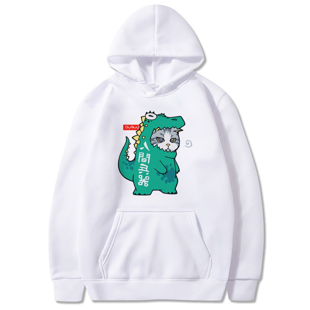 Moletom feminino fofo com capuz de manga longa Dinossauro Skateboarding  Frog pulôver tops roupas kawaii grandes, Roxo - 2, Small