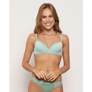 Sutiã Feminino Base Com Bojo Verde