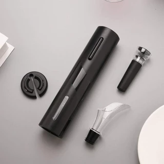 Conjunto Elegante de Acessórios para Vinho: Saca-Rolhas Automático e Mais!