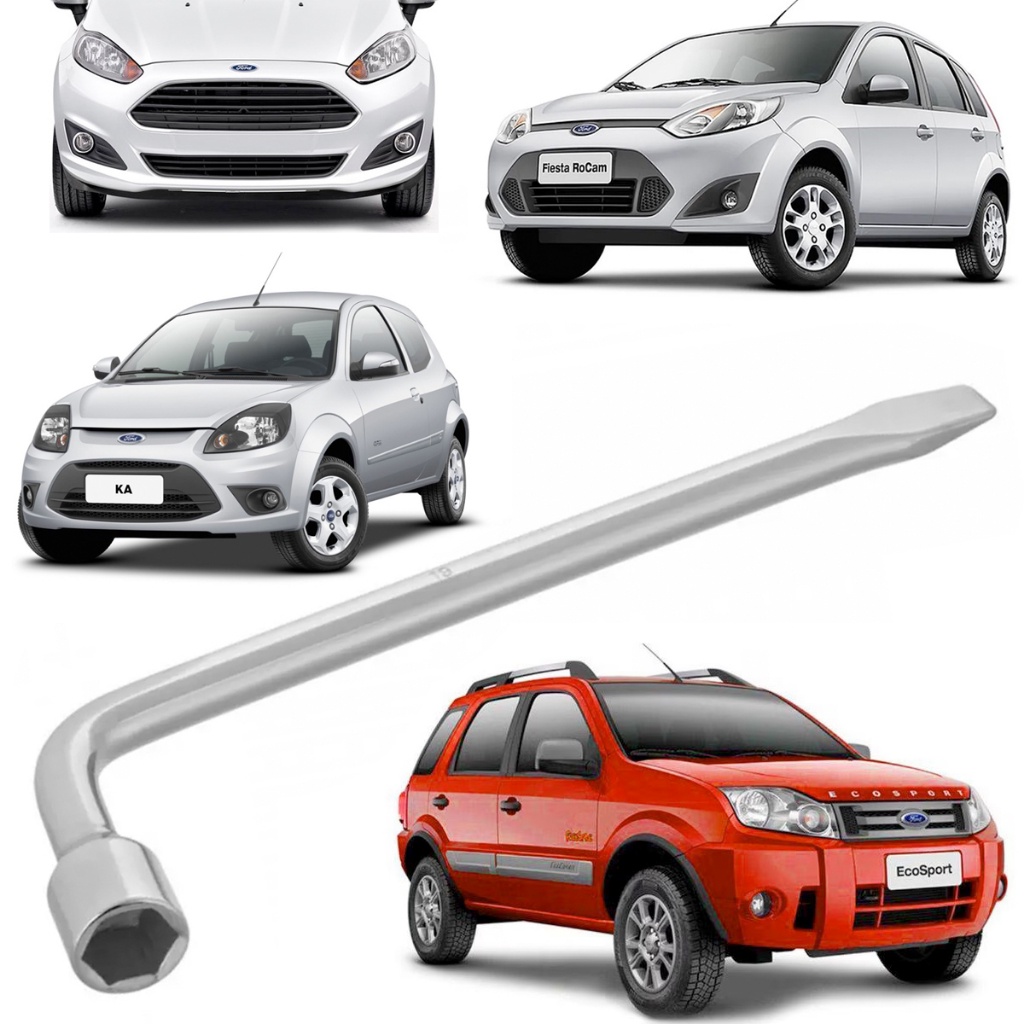 Chave De Roda em L 19mm Universal Ka Fiesta Ecosport Escort Fusion C ...