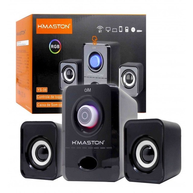 Caixa de som Home Theater 3 em 1 Bluetooth pra notebook computador Pc celular e tv original