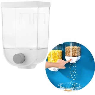 Dispenser De Alimentos Cereais Racao Para Parede Quadrado 1,5L - 1,5KG