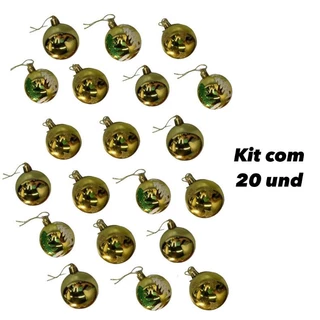 Kit 20 Bolas De Natal Decoração Festa (6 cm) QUEIMA ESTOQUE