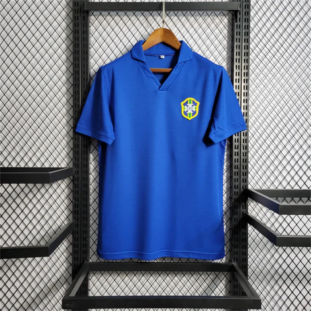 Camisa Brasil Retrô 2002 Azul Masculina