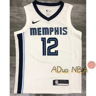 Hot Pressed Camisa Memphis Grizzlies NBA 12 Ja Morant Masculino 2023 Regata white De Basquetebol basketball Jersey
