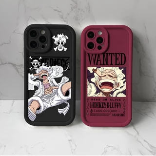 Caixa Para Samsung Galaxy A73 A71 A54 A53 A50 A50S A34 A33 A31 A30 A12 A13 A03 A05 4G 5G Silicone TPU Anime Luffy ONE PIECE Câmera Protege O Pára-Choque Líquido Capa Traseira Macia