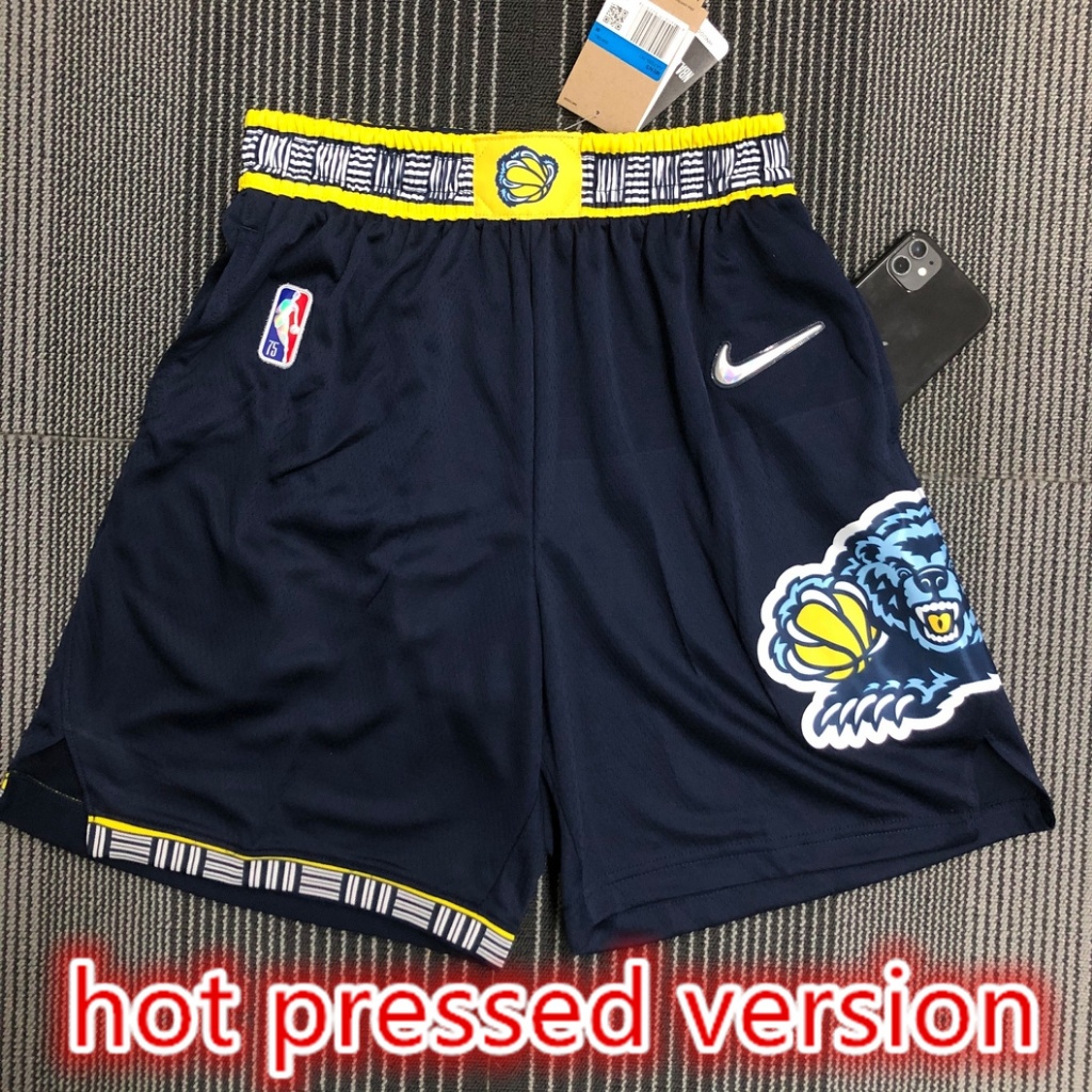 Calça De Basquetebol Memphis Grizzlies Versão Prensada A Quente NBA 2022