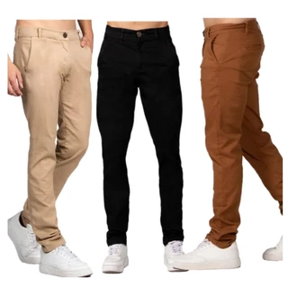 Calça Sarja Masculina Slim Fit Bolso Embutido Moda Casual